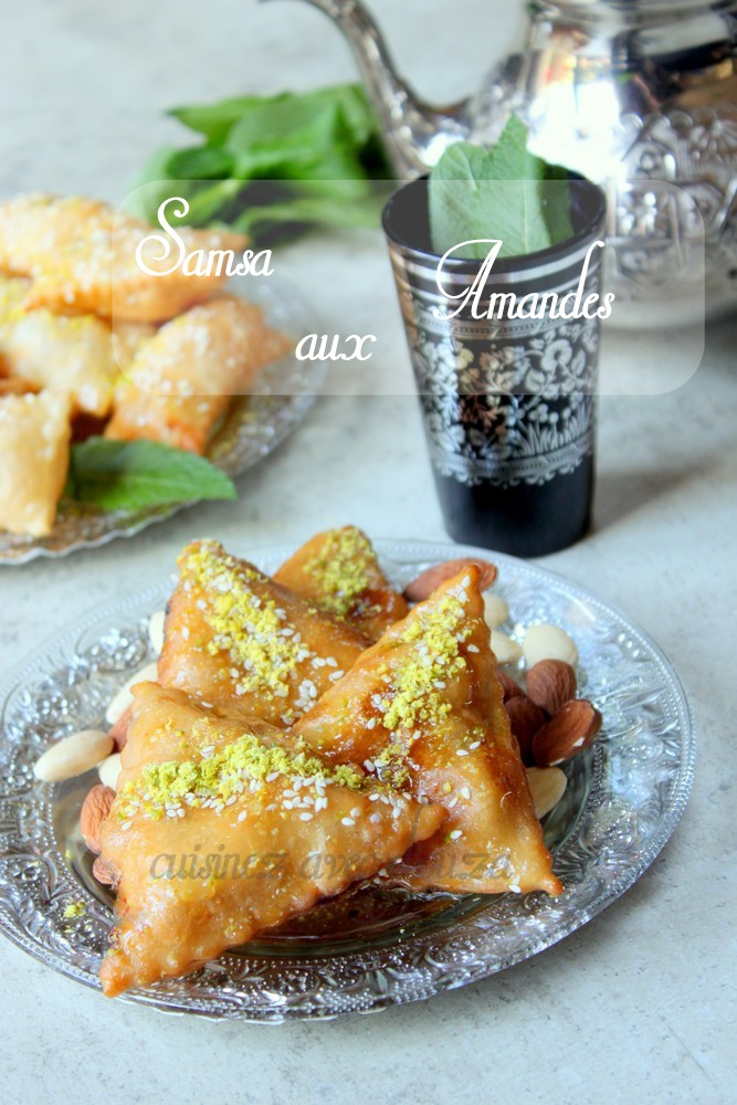 Samsa bel adjina triangle aux amandes pate maison