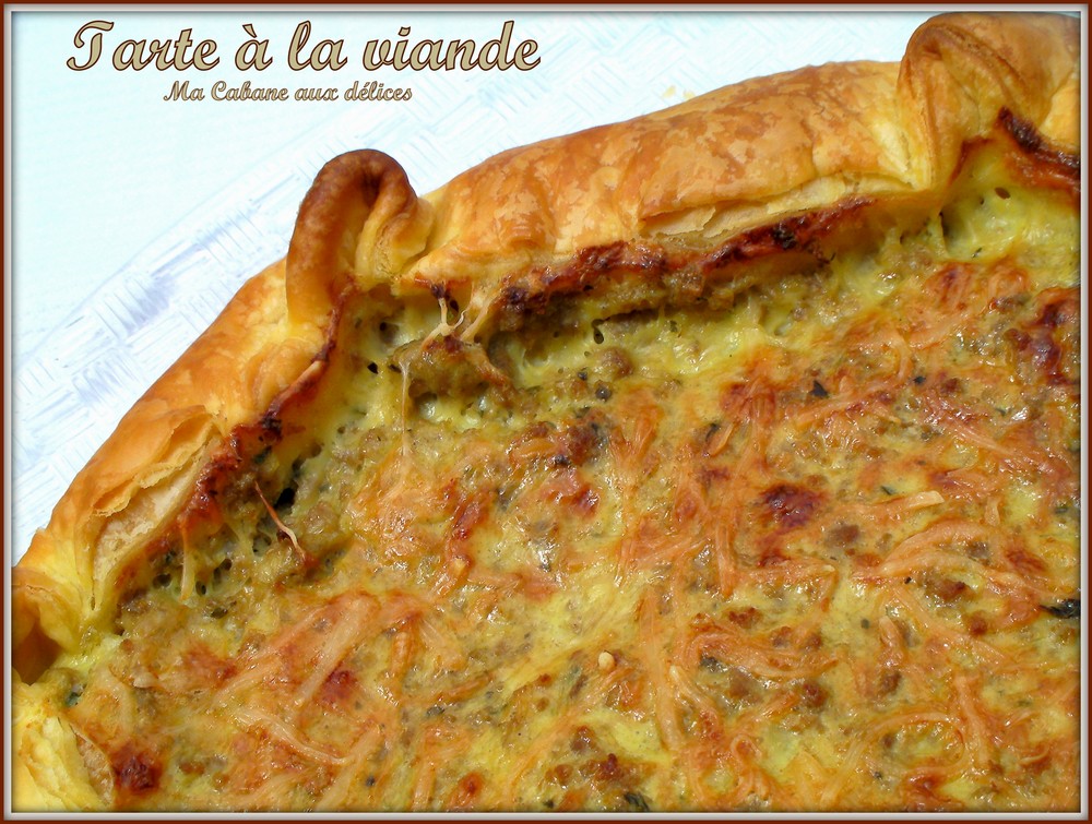 Tarte ou quiche a la viande hachée et massalé recette facile