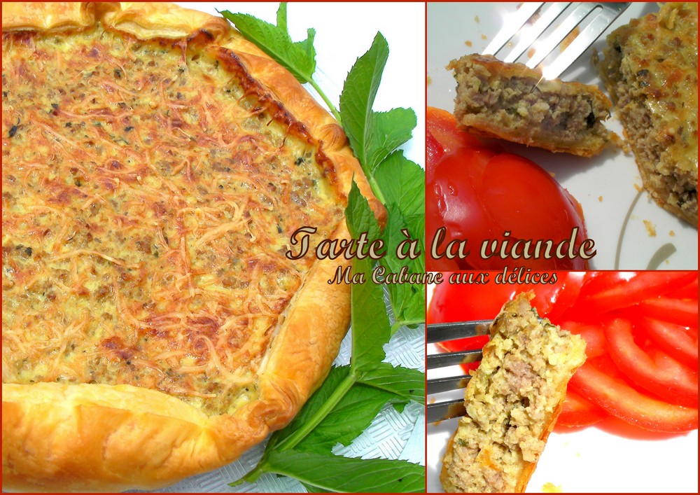 Tarte ou quiche a la viande hachée et massalé recette facile à la viande épicée