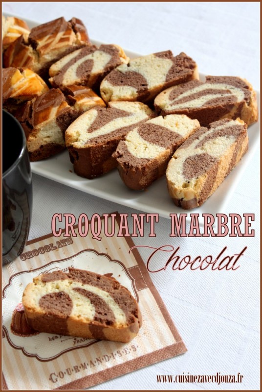 Croquet recette marbre chocolat Recettes faciles, recettes rapides de