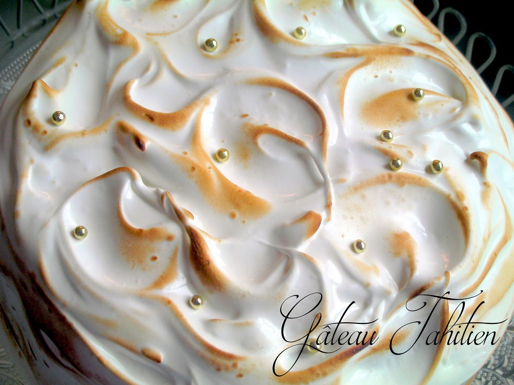 Gâteau tahitien au chocolat meringue citron 1