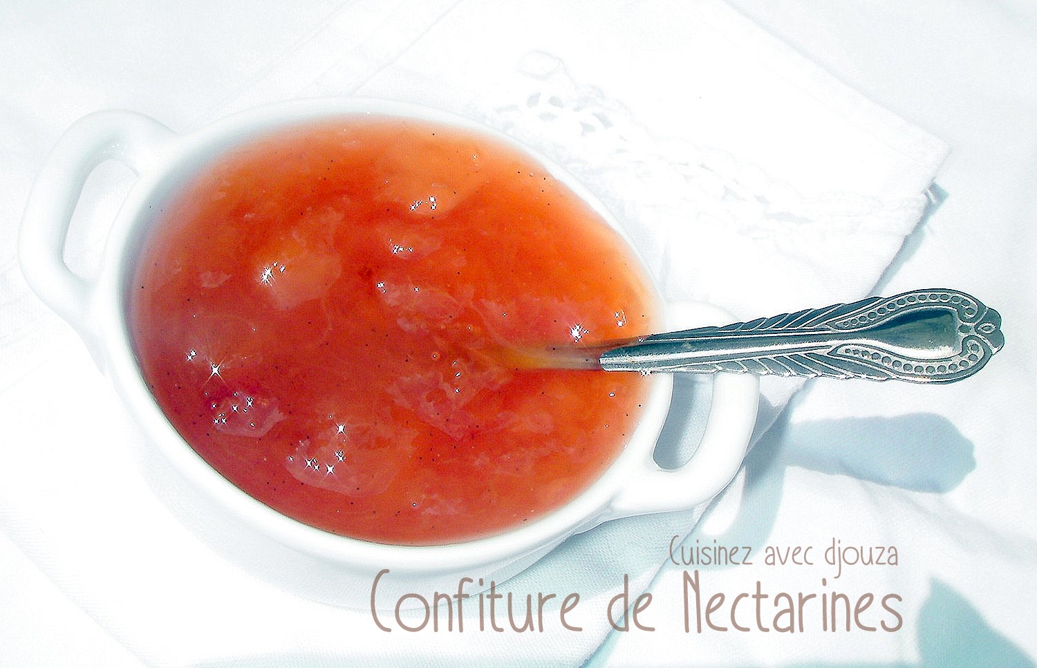 Confiture de nectarines blanches et vanille Recettes faciles