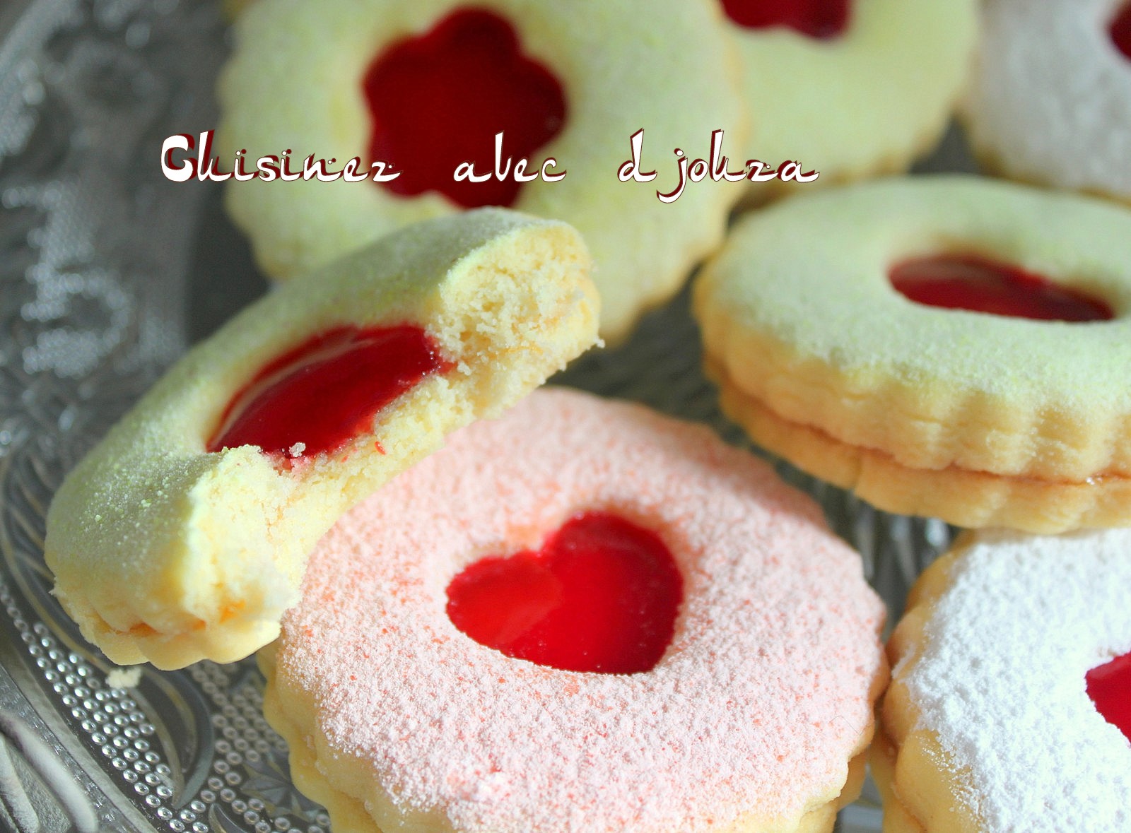 Sablés gourmands fondants à la confiture , gateau algerien