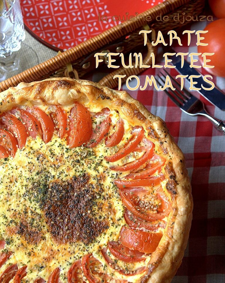 Tarte tomates mozzarella à la pâte feuilletée