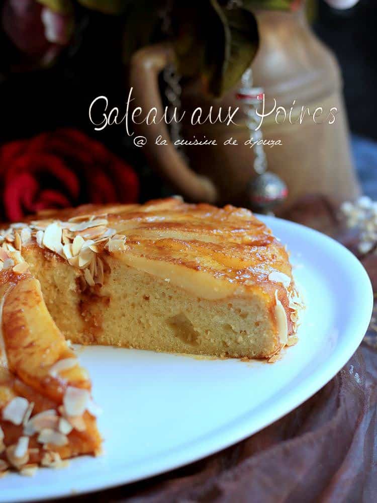 Gateau façon tarte poires tatin