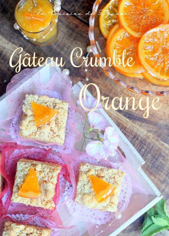 Gâteau façon crumble à l'orange