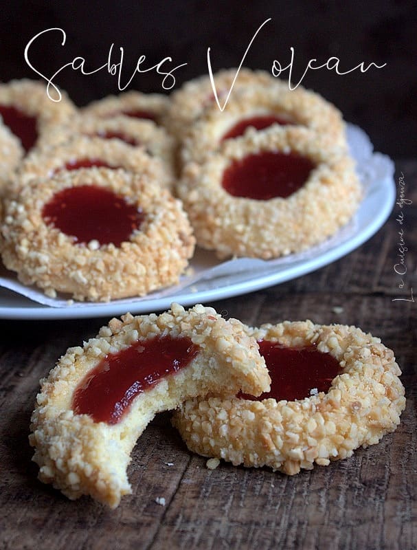 Sables confiture et amandes les volcans