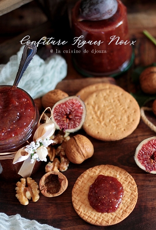 Confiture figues et noix