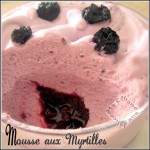 Mousse au myrtilles