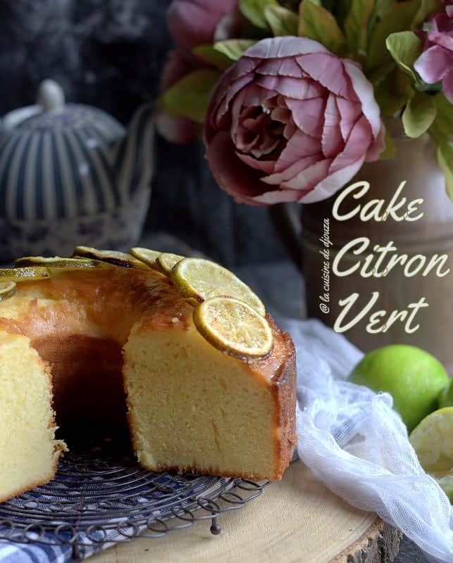 Gâteau cake facile au citron vert