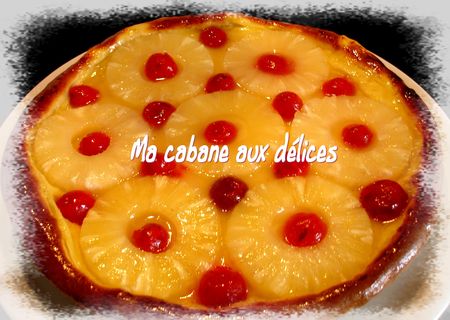 Tarte briochee ananas cerises