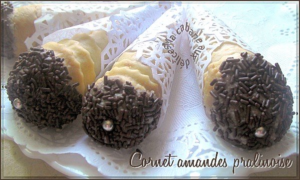 Cornet amandes pralinoises photo 2