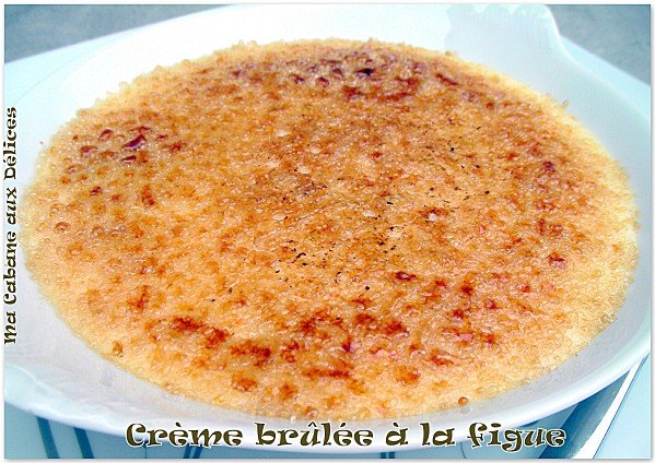 Creme brulee à la figue photo 3