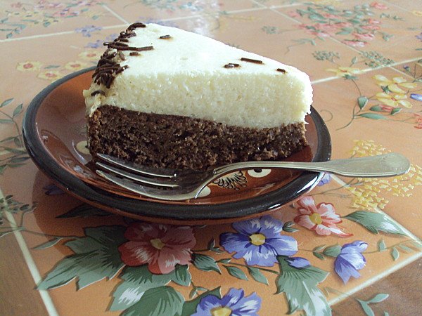 Biscuit brownies chocolat et mousse aux poires