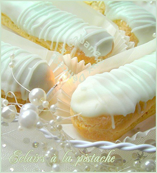 eclair à la pistache