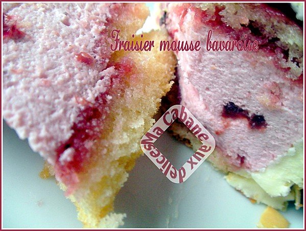 gateau bavarois fraises