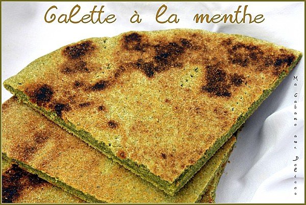 Galette kabyle a la menthe