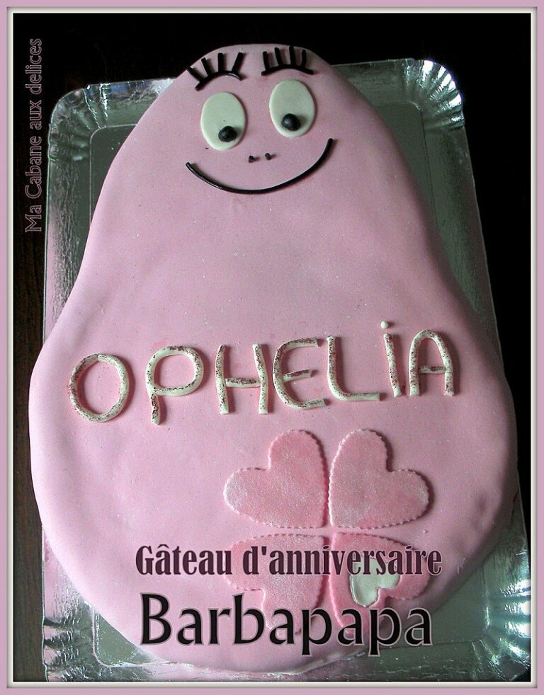 Gateau barbapapa pate a sucre