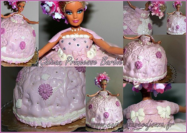 Gateau barbie pate à sucre photo 2