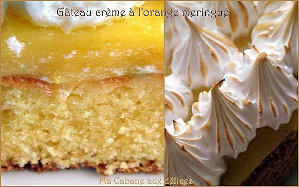 Gateau creme d'oranges meringué photo 3