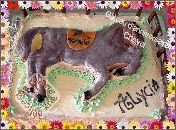 Gateau cheval 3D