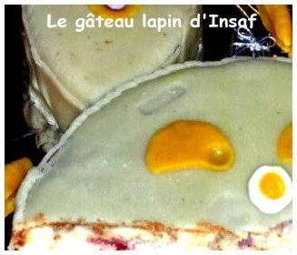 Gateau anniversaire lapin