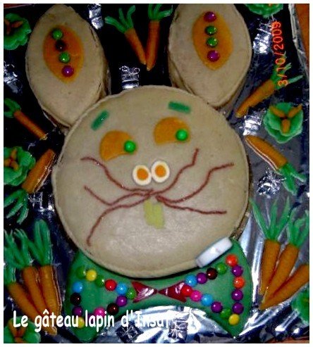 Gateau anniversaire lapin