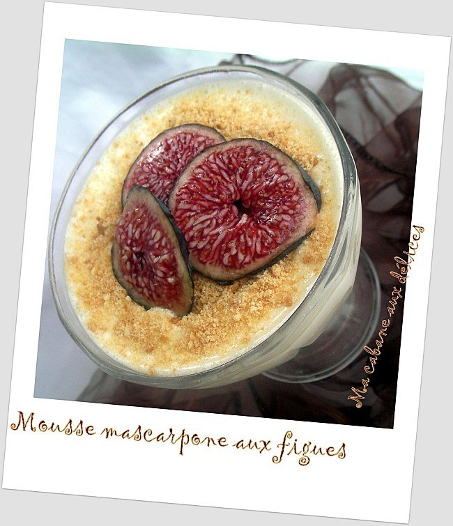 Mousse mascarpone aux figues photo 1