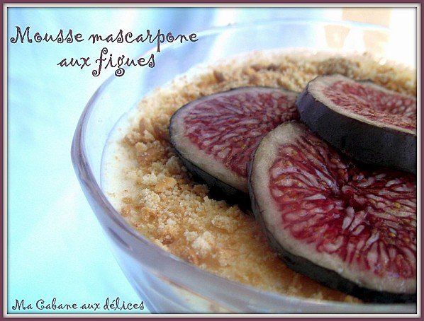 Mousse mascarpone aux figues photo 2