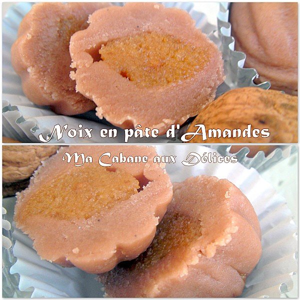 Noix en pâte d'amandes photo 2