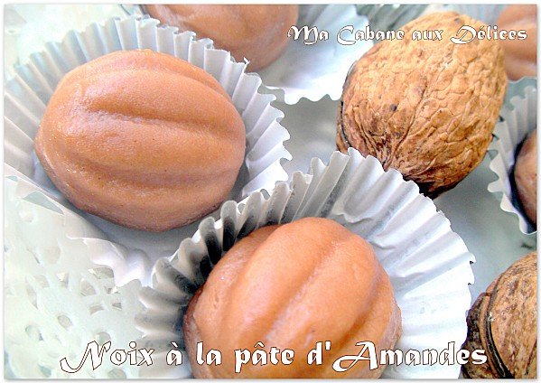 Noix en pâte d'amandes photo 3