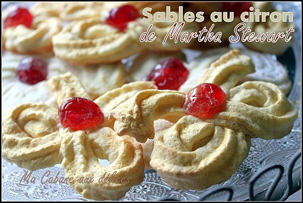 Sables au citron de martha Stewart