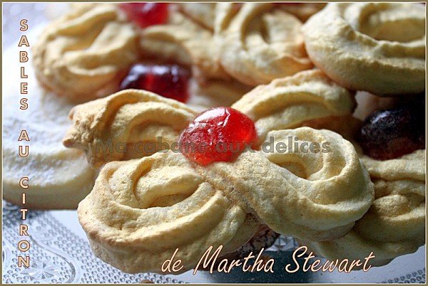 Sablés au citron de martha stewart