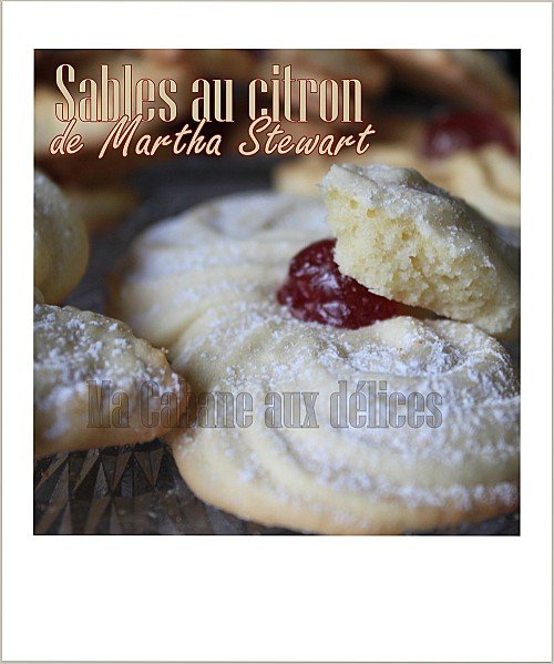 Sablés au citron de martha stewart