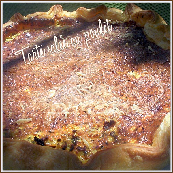 Tarte salée au poulet photo 2