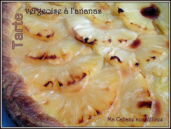 Tarte Vergeoise Blonde à l’Ananas Frais