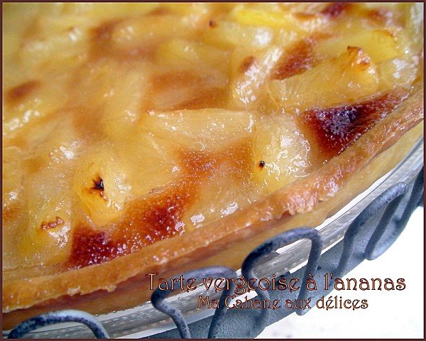 Tarte vergeoise ananas photo 2