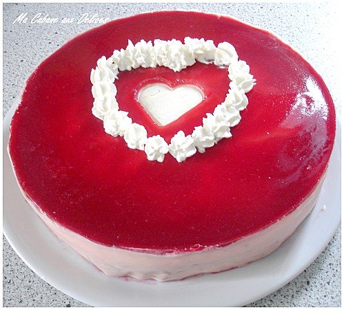 Entremet framboises citron