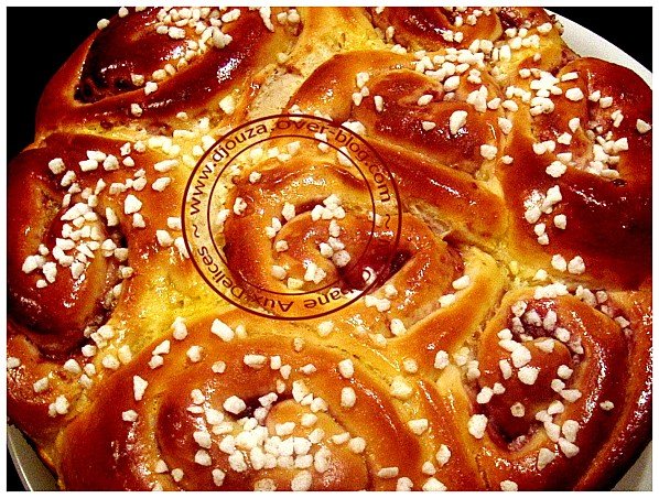 Brioche chinois confiture de framboises