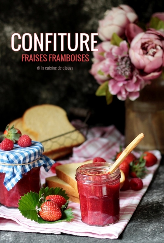 Recette de confiture fraises et framboises 