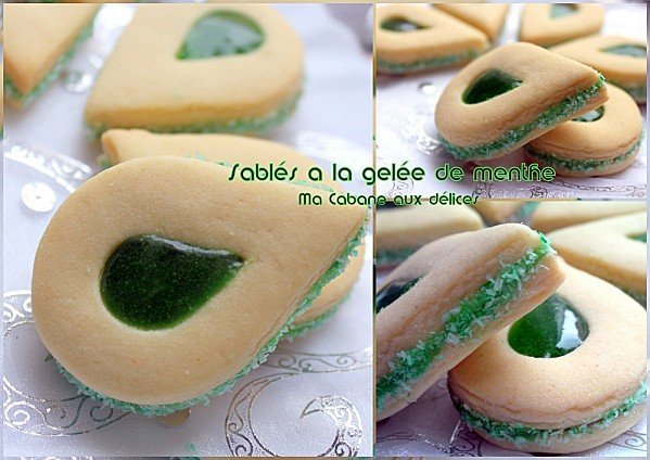 sables a la gelee de menthe gateau economique