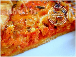 Tarte poivrons et thon