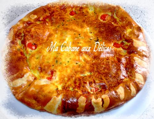 Tarte salée tomates saumon fumé