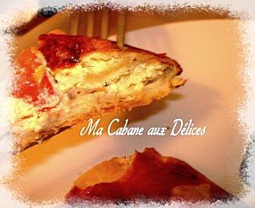 Tarte salée tomates cerises saumon fumé