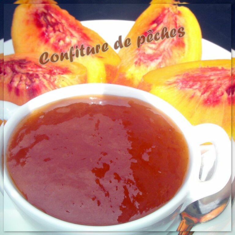 Confiture de Pêches au Sucre Bouleau