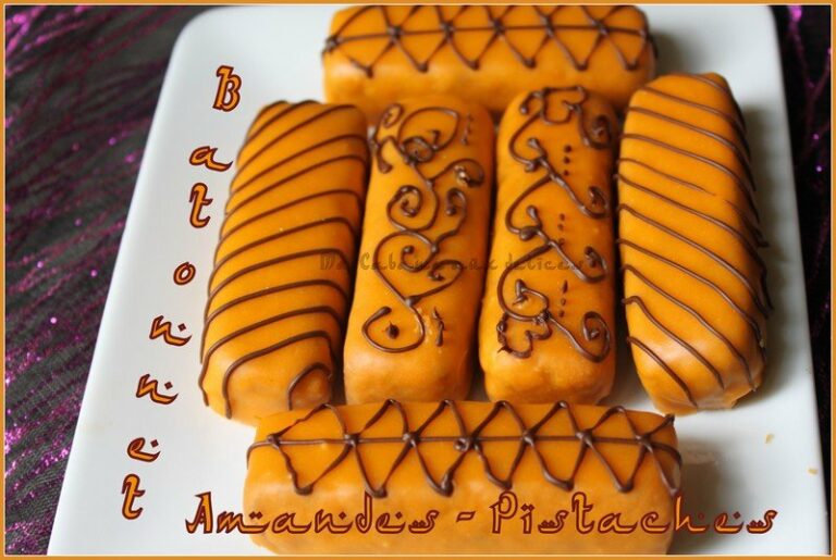 Gateau algerien batonnet amandes pistaches