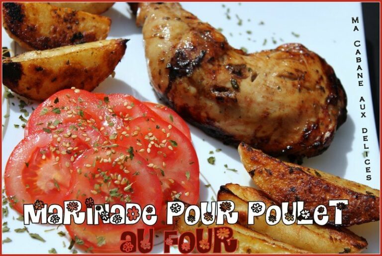 Marinade pour poulet au four et pommes de terre