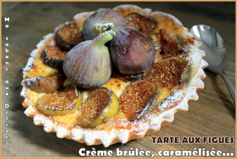 Tartelette aux figues creme brulee caramelisee