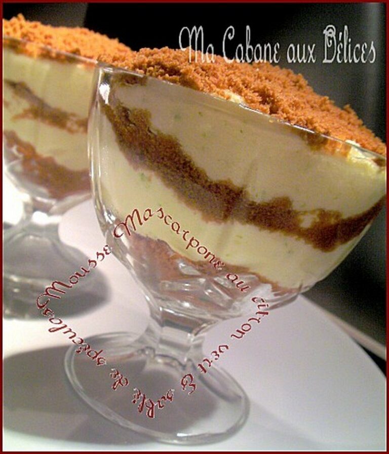 Mousse mascarpone citron vert