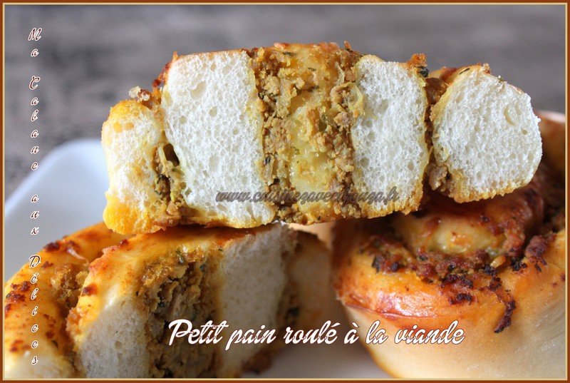 Petits pains farcis a la viande et fromage